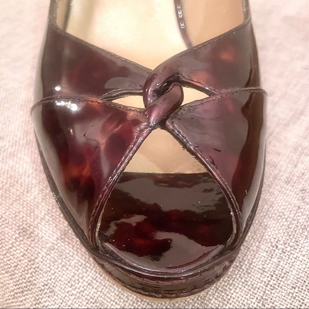 Stuart Weitzman Leopard Wedge Sandals - Picture 3 of 13